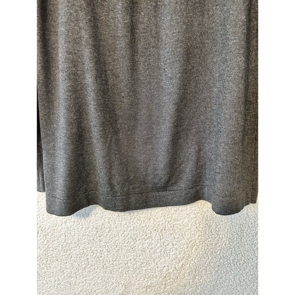 J. Jill Wool Blend Pleat Back Tunic Sweater Charcoal Size S Relaxed Fit - Picture 10 of 13